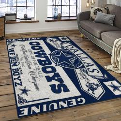 NFL Dallas Cowboy Football Team Logo Sport Carpet Rectangle Area Rug For Living Room DC29