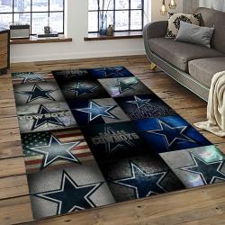 NFL Dallas Cowboy Football Team Logo Sport Carpet Rectangle Area Rug For Living Room DC31