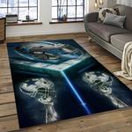 nfl dallas cowboy football team logo sport carpet rectangle area rug for living room dark room dc37