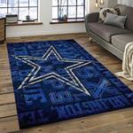 nfl dallas cowboy football team logo sport carpet rectangle area rug for living room dark room dc43