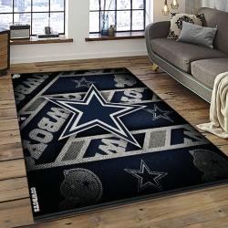 NFL Dallas Cowboy Football Team Logo Sport Carpet Rectangle Area Rug For Living Room DC44