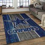 nfl dallas cowboy football team logo sport carpet rectangle area rug for living room dark room dc46