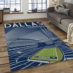 nfl dallas cowboy football team logo sport carpet rectangle area rug for living room dark room dc47