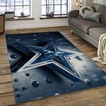 nfl dallas cowboy football team logo sport carpet rectangle area rug for living room dark room dc51