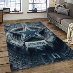 NFL Dallas Cowboy Football Team Logo Sport Carpet Rectangle Area Rug For Living Room DC52