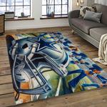 nfl dallas cowboy football team logo sport carpet rectangle area rug for living room dark room dc53