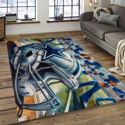 NFL Dallas Cowboy Football Team Logo Sport Carpet Rectangle Area Rug For Living Room DC53