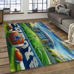 nfl dallas cowboy football team logo sport carpet rectangle area rug for living room dark room dc55