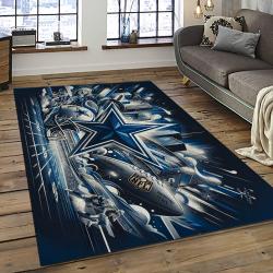 NFL Dallas Cowboy Football Team Logo Sport Carpet Rectangle Area Rug For Living Room DC66