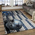 nfl dallas cowboy football team logo sport carpet rectangle area rug for living room dark room dc69