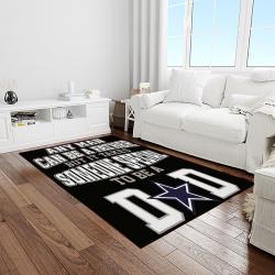 nfl dallas cowboy football team logo sport carpet rectangle area rug for living room light room dc05