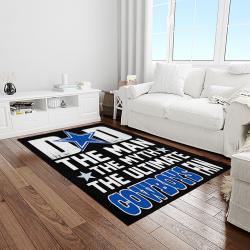 nfl dallas cowboy football team logo sport carpet rectangle area rug for living room light room dc14