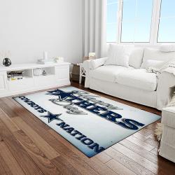 nfl dallas cowboy football team logo sport carpet rectangle area rug for living room light room dc15