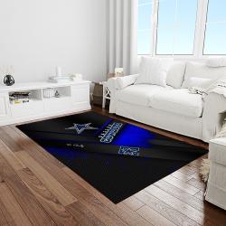 nfl dallas cowboy football team logo sport carpet rectangle area rug for living room light room dc22