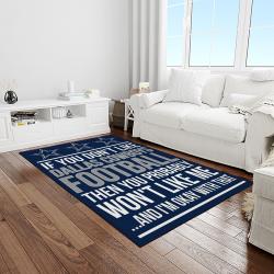nfl dallas cowboy football team logo sport carpet rectangle area rug for living room light room dc24