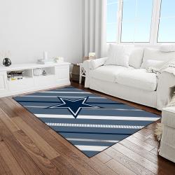 nfl dallas cowboy football team logo sport carpet rectangle area rug for living room light room dc27