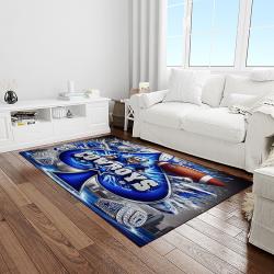 nfl dallas cowboy football team logo sport carpet rectangle area rug for living room light room dc35