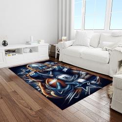 nfl dallas cowboy football team logo sport carpet rectangle area rug for living room light room dc36