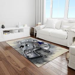 nfl dallas cowboy football team logo sport carpet rectangle area rug for living room light room dc49