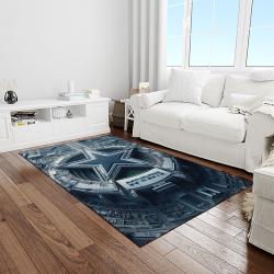 nfl dallas cowboy football team logo sport carpet rectangle area rug for living room light room dc52