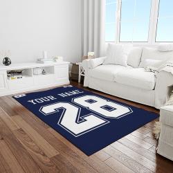 nfl dallas cowboy football team logo sport carpet rectangle area rug for living room light room dc54
