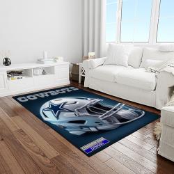 nfl dallas cowboy football team logo sport carpet rectangle area rug for living room light room dc63