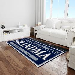 nfl dallas cowboy football team logo sport carpet rectangle area rug for living room light room dc65