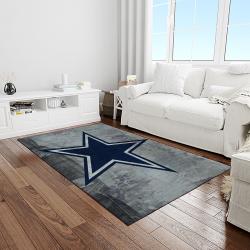 nfl dallas cowboy football team logo sport carpet rectangle area rug for living room light room dc67
