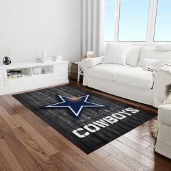 nfl dallas cowboy football team logo sport carpet rectangle area rug for living room light room dc68