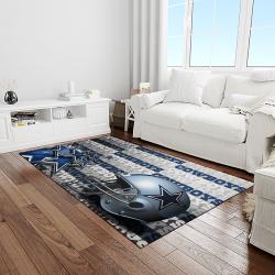 nfl dallas cowboy football team logo sport carpet rectangle area rug for living room light room dc69