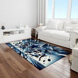 nfl dallas cowboy football team logo sport carpet rectangle area rug for living room light room dc71