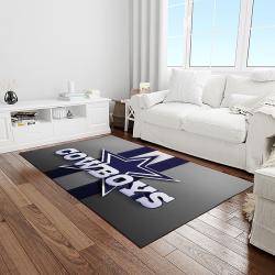 nfl dallas cowboy football team logo sport carpet rectangle area rug for living room light room dc73
