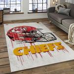 nfl kansas city chiefs football team logo sport carpet rectangle area rug for living room dark room kcc09