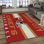 nfl kansas city chiefs football team logo sport carpet rectangle area rug for living room dark room kcc24