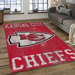 nfl kansas city chiefs football team logo sport carpet rectangle area rug for living room dark room kcc35
