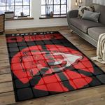 nfl kansas city chiefs football team logo sport carpet rectangle area rug for living room dark room kcc37