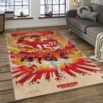 nfl kansas city chiefs football team logo sport carpet rectangle area rug for living room dark room kcc40