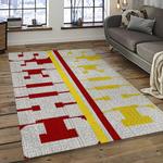 nfl kansas city chiefs football team logo sport carpet rectangle area rug for living room dark room kcc52