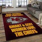 nfl kansas city chiefs football team logo sport carpet rectangle area rug for living room dark room kcc63