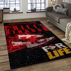 NFL Kansas City Chiefs Football Team Logo Sport Carpet Rectangle Area Rug For Living Room KCC66