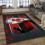 nfl kansas city chiefs football team logo sport carpet rectangle area rug for living room dark room kcc70