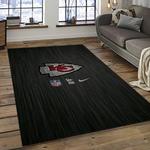 nfl kansas city chiefs football team logo sport carpet rectangle area rug for living room dark room kcc71