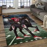 nfl kansas city chiefs football team logo sport carpet rectangle area rug for living room dark room kcc73