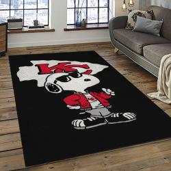 NFL Kansas City Chiefs Football Team Logo Sport Carpet Rectangle Area Rug For Living Room KCC74