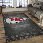 nfl kansas city chiefs football team logo sport carpet rectangle area rug for living room dark room kcc77