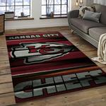 nfl kansas city chiefs football team logo sport carpet rectangle area rug for living room dark room kcc81