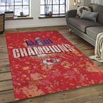 nfl kansas city chiefs football team logo sport carpet rectangle area rug for living room dark room kcc85