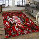 nfl kansas city chiefs football team logo sport carpet rectangle area rug for living room dark room kcc91