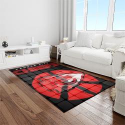 nfl kansas city chiefs football team logo sport carpet rectangle area rug for living room light room kcc37