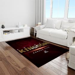 nfl kansas city chiefs football team logo sport carpet rectangle area rug for living room light room kcc38